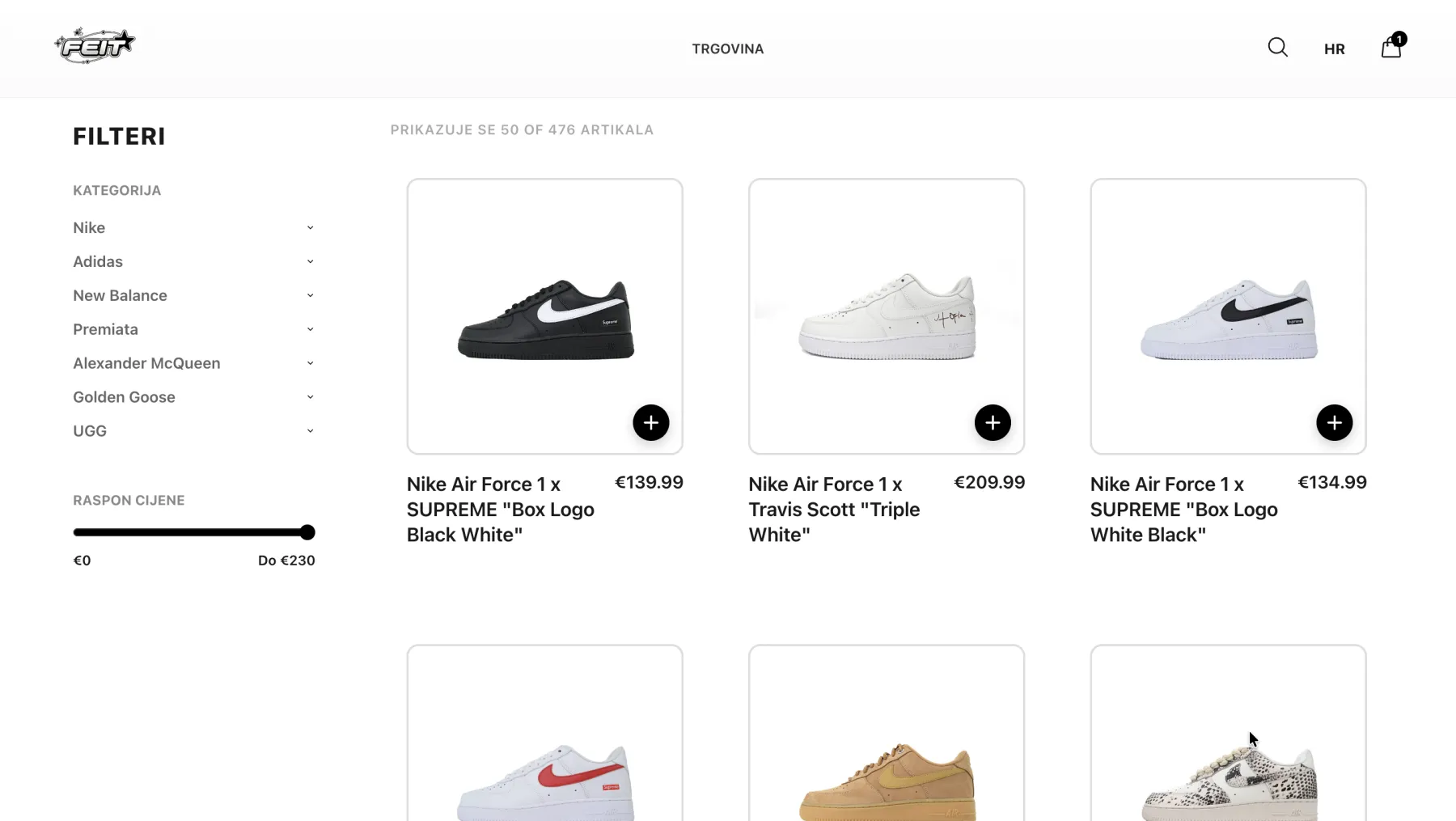 Filtrirani katalog